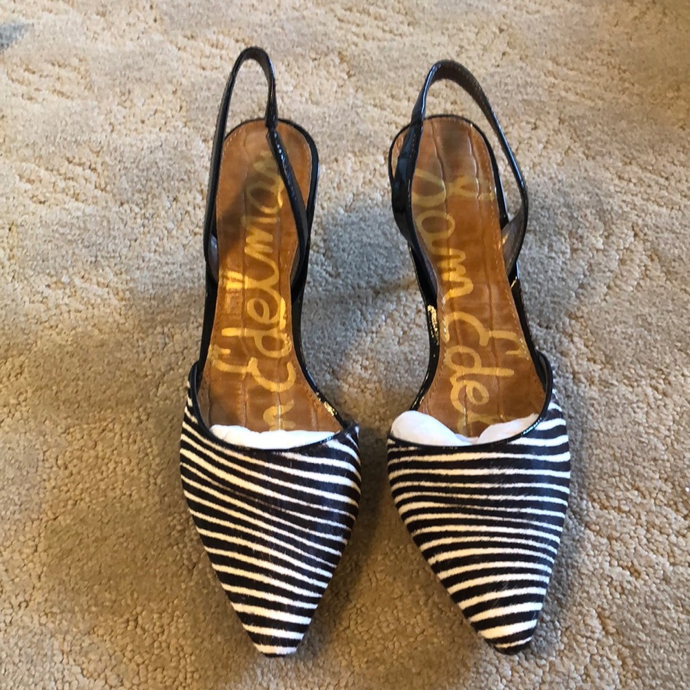 Sam Edelman calf fur pump